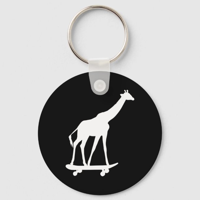 Chaveiro Girafa Skate Skateboard  (Frente)