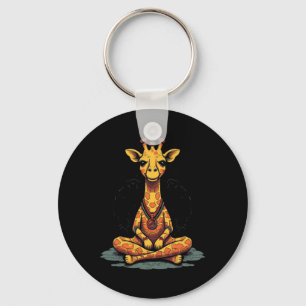 Chaveiro Girafa Yoga Meditação Mindfulness Zen Namaste