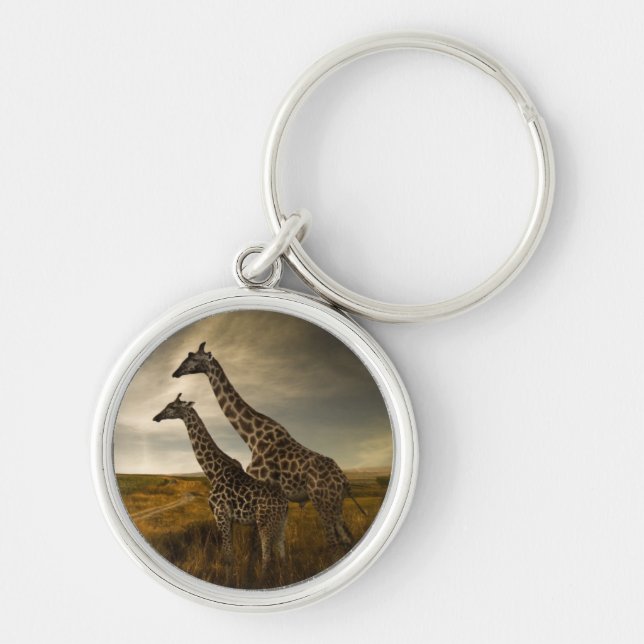 Chaveiro Girafas e a paisagem (Frente)