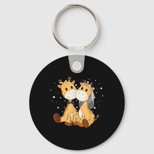 Chaveiro Giraffe Bride E Coupl De Arte De Casamento De Casa