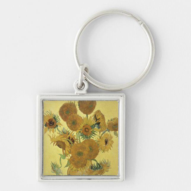 Chaveiro Girassóis de Vincent van Gogh |, 1888 (Frente)