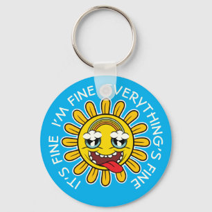 Chaveiro Girassol Louco: Está tudo bem, estou bem, está tud