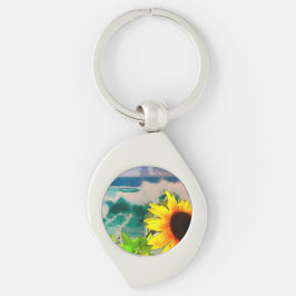 Chaveiro Girassol na praia