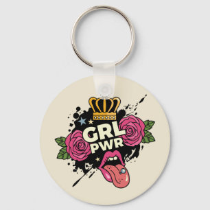 Chaveiro Girl Power Tattoo Style