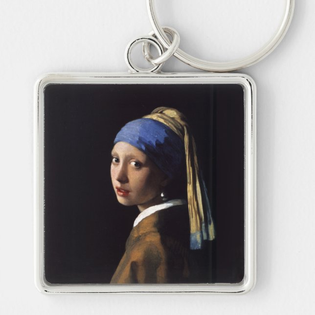 Chaveiro Girl with a Pearl Earring Painting by Vermeer (Frente)