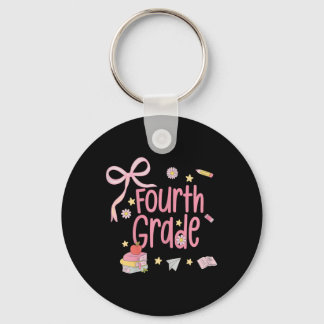 Chaveiro Girls Fourth Grade Coquette Bow Pink Preppy Ck To
