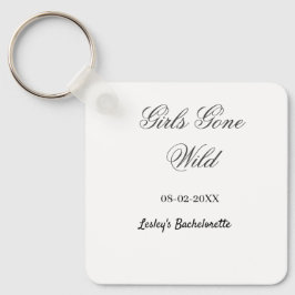 Chaveiro Girls Gone wild Bachelorette party name date bride