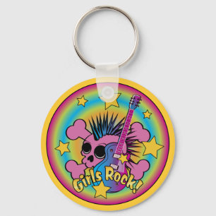 Chaveiro Girls Rock Skull & Crossbones
