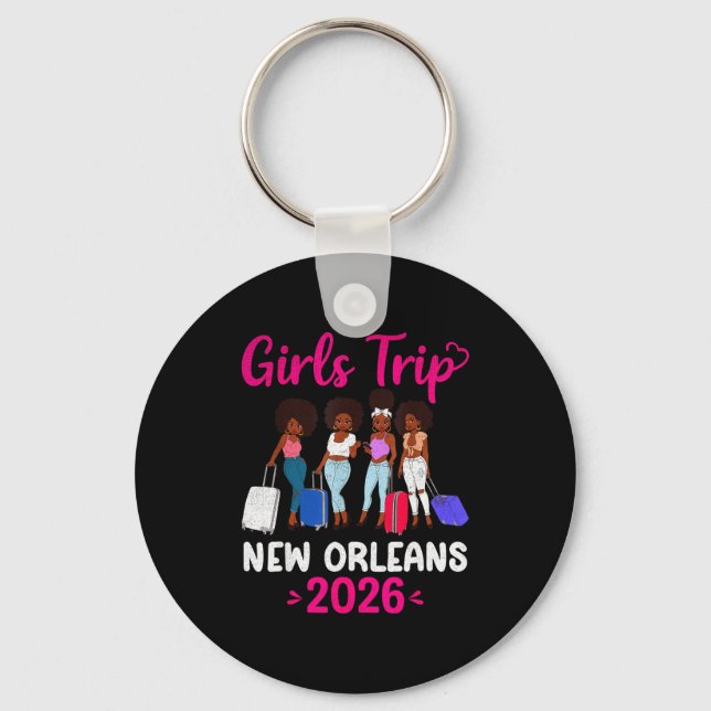 Chaveiro Girls Trip New Orleans 2026 Squad Matching Outfit  (Frente)