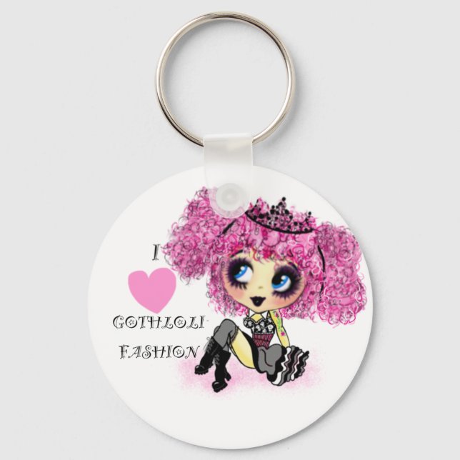 Chaveiro Girly Gifts estilo Harajuku Girl (Frente)