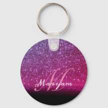 Girly Modern Púrpura Rosa Brilhante Preto