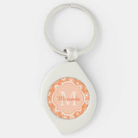 Girly Monogramas Flores e Nome da Margarida Laranj