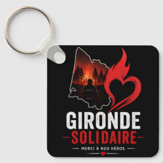 Chaveiro Gironde Solidaire-Hommage aux Pompiers- porte clés