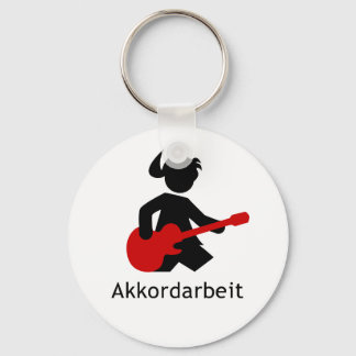 Chaveiro Gitardgöttin "Akkordarbeit"von Emma Shirt