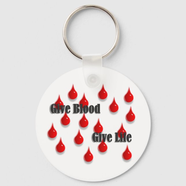 Chaveiro Give Blood Give Life (Frente)