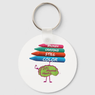 Chaveiro Giz Crayons Quebrados Ainda Colorem Consciência so