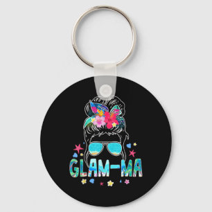 Chaveiro Glam-mãe Hello Summer Beach Lover Messy Bun Summer