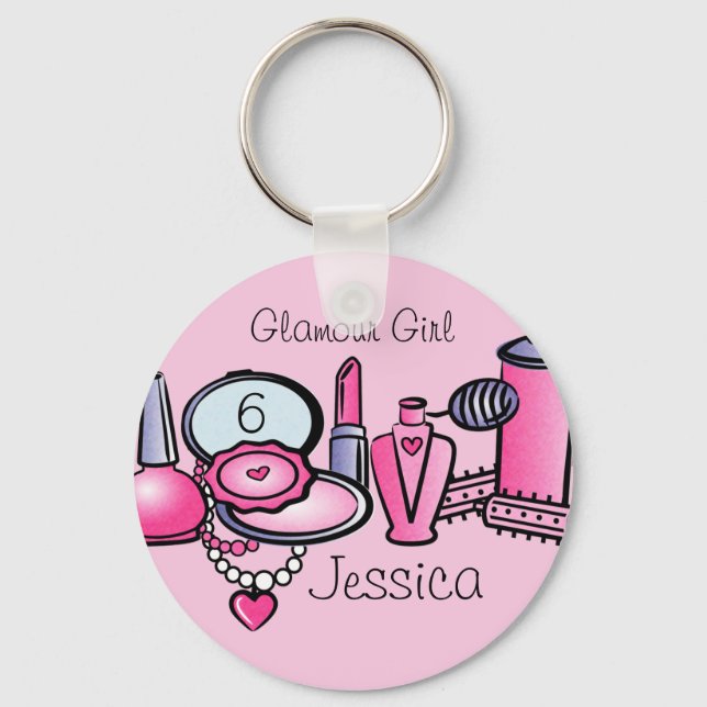 Chaveiro Glamour Girl Birthday (Frente)