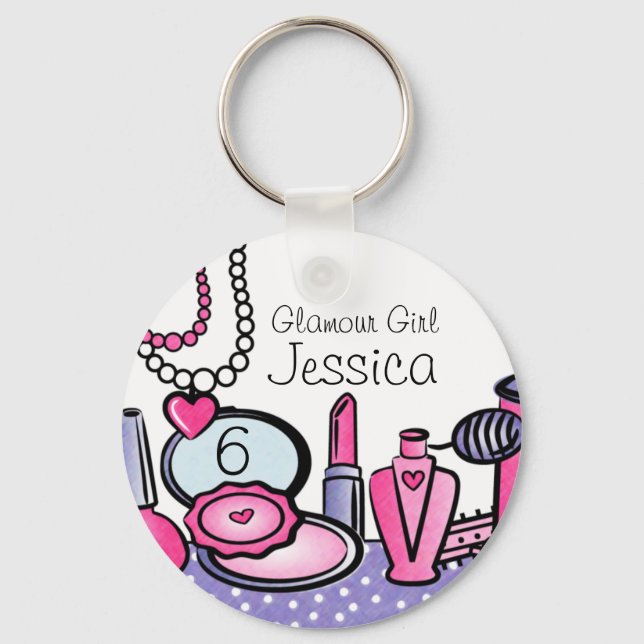 Chaveiro Glamour Girl Birthday (pd) (Frente)