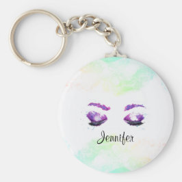 Chaveiro Glândulas roxas brilhantes e cores da água