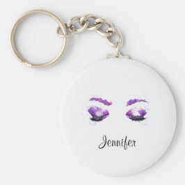 Chaveiro Glândulas roxas brilhantes e cores da água