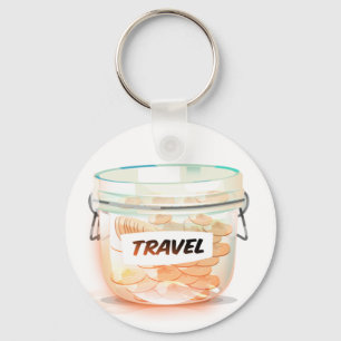 Chaveiro Glass Money Viagem Jar