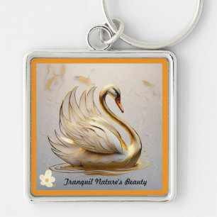 Chaveiro "Glide Gentil do Swan Majestoso"