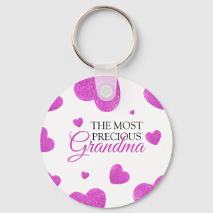 Chaveiro Glitter Cor-de-rosa-chic