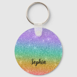 Chaveiro Glitter de gradiente personalizado