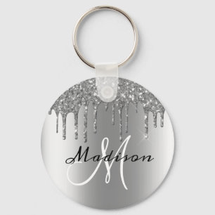 Chaveiro Glitter de Silver Monogramas Coluna