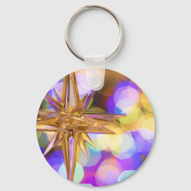 Chaveiro Glitter Estrela (Frente)