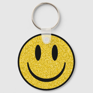 Chaveiro Glitter Smile Face