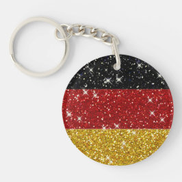 Chaveiro Glitters Germany Flag com Sparkles