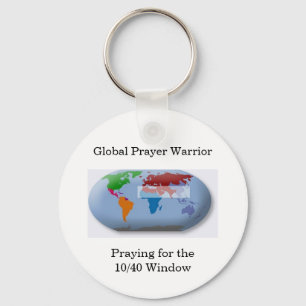 Chaveiro global do guerreiro da oração