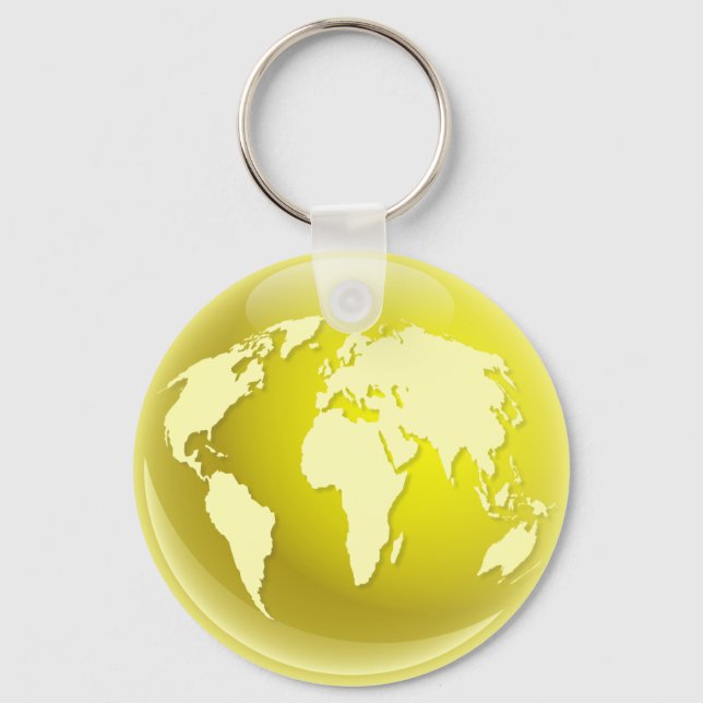 Chaveiro Globo Amarelo (Frente)