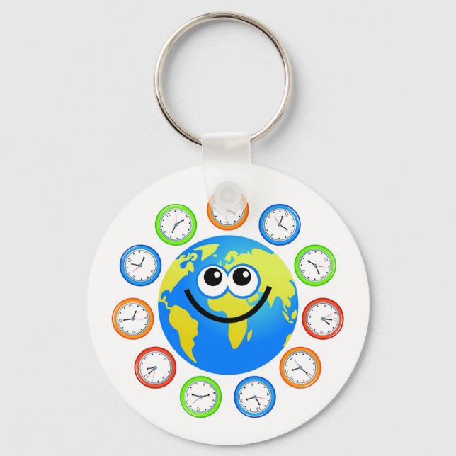 Chaveiro Globo de Relógio (Frente)