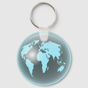 Chaveiro Globo do vidro do mundo