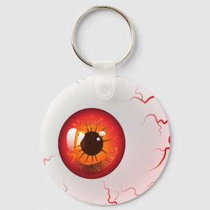 Chaveiro Globo ocular vermelho do horror