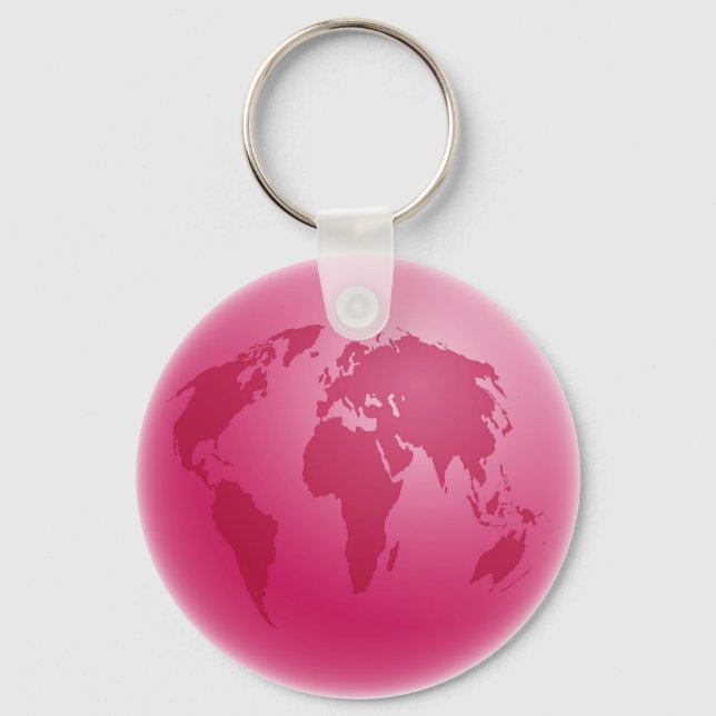 Chaveiro Globo Rosa (Frente)