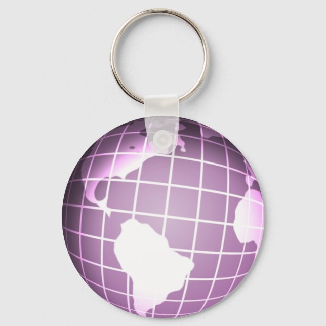 Chaveiro Globo Roxo (Frente)