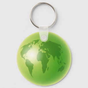 Chaveiro Globo verde do mundo
