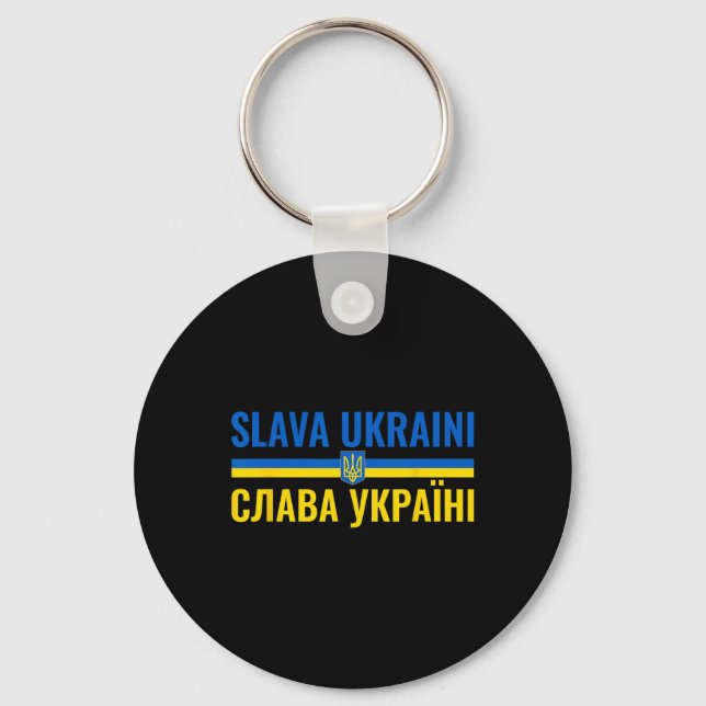 Chaveiro Glória à Ucrânia Ficar Com Ukr Stro (Frente)