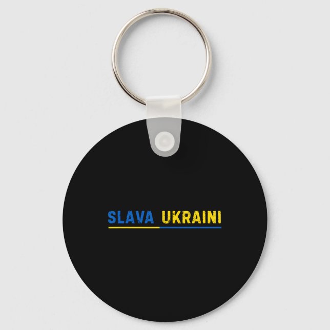 Chaveiro Glória à Ucrânia Slava Ukraini 1  (Frente)