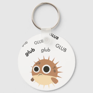 Chaveiro Glub Blowfish Cute Emoji
