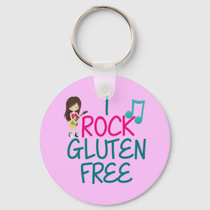 Chaveiro Gluten Free Rock Star Girl