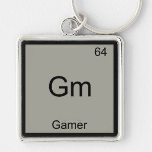 Chaveiro Gm - Símbolo De Elemento De Química Engraçado G