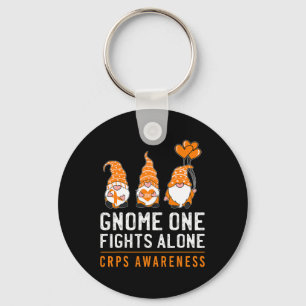 Chaveiro Gnome One luta sozinho RSD CRPS consciência Laranj