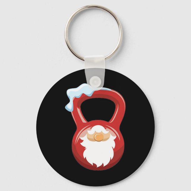 Chaveiro Gnomo de Natal Kettlebell Xmas para Gy (Frente)