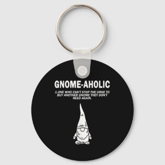 Chaveiro Gnomo do jardim Lover Gnomo-Aholic Funny Definitio