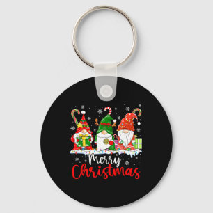 Chaveiro Gnomo Feliz Natal Luz Família Gnomo